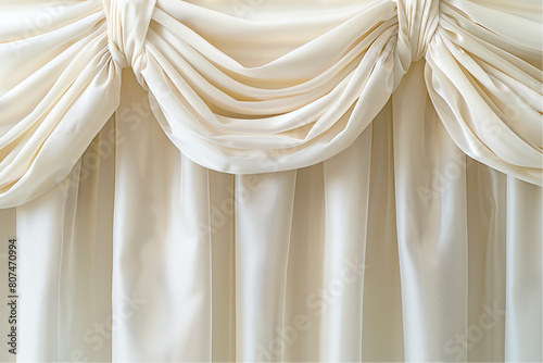 white curtain isolated on a transparent background