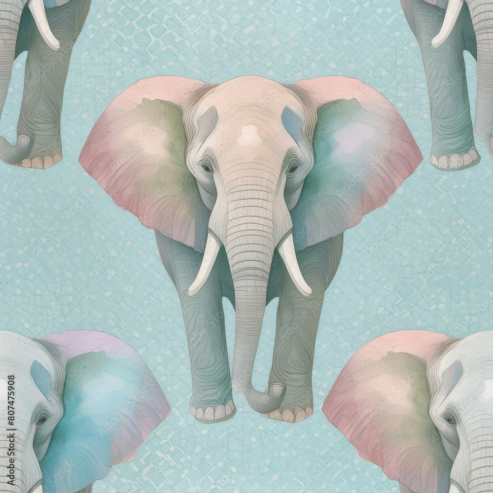 elephant seamless pattern elephant seamless pattern