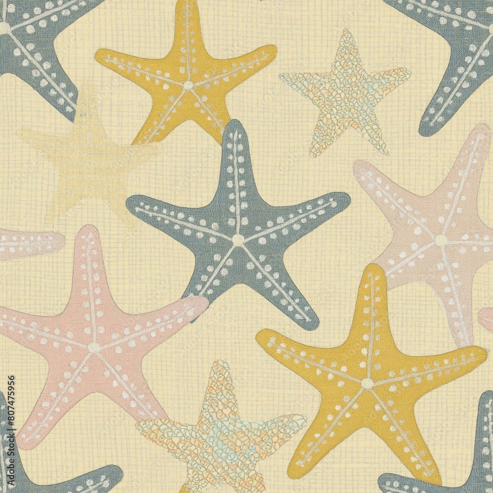 seamless pattern with starfish seamless pattern with starfish