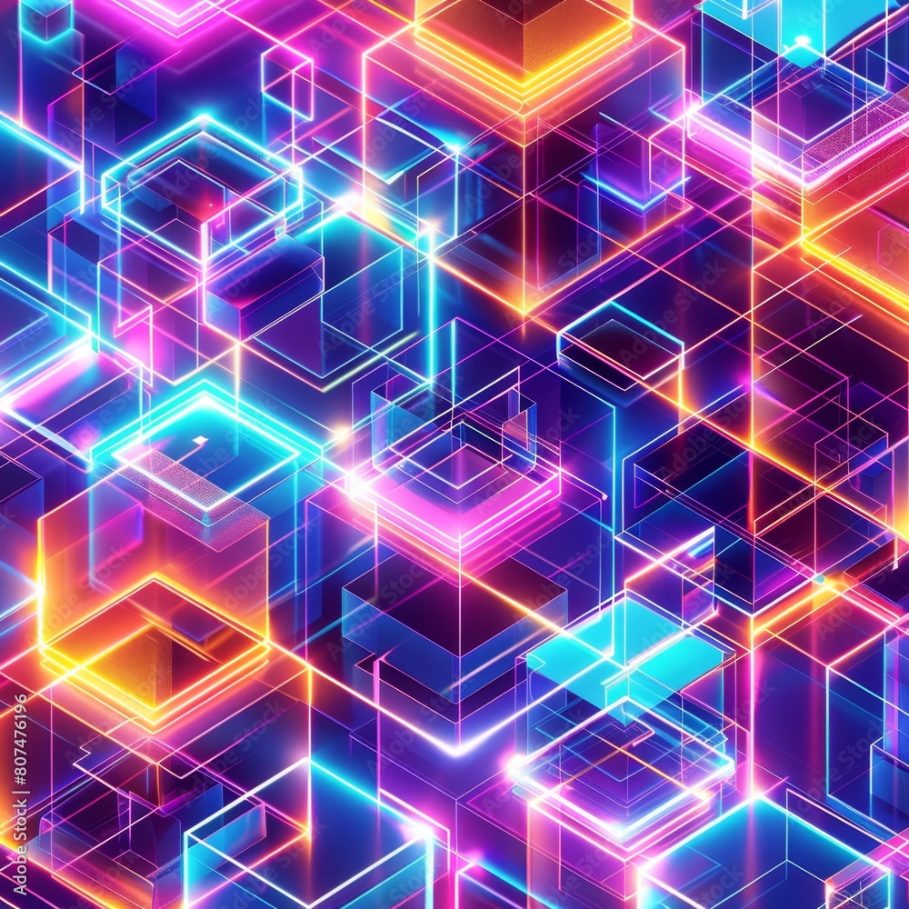 illumination Neon Background Illustration