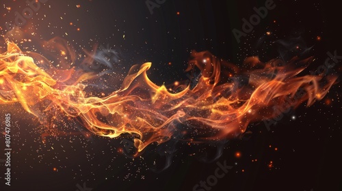Fire and spark generative ai © Francheska