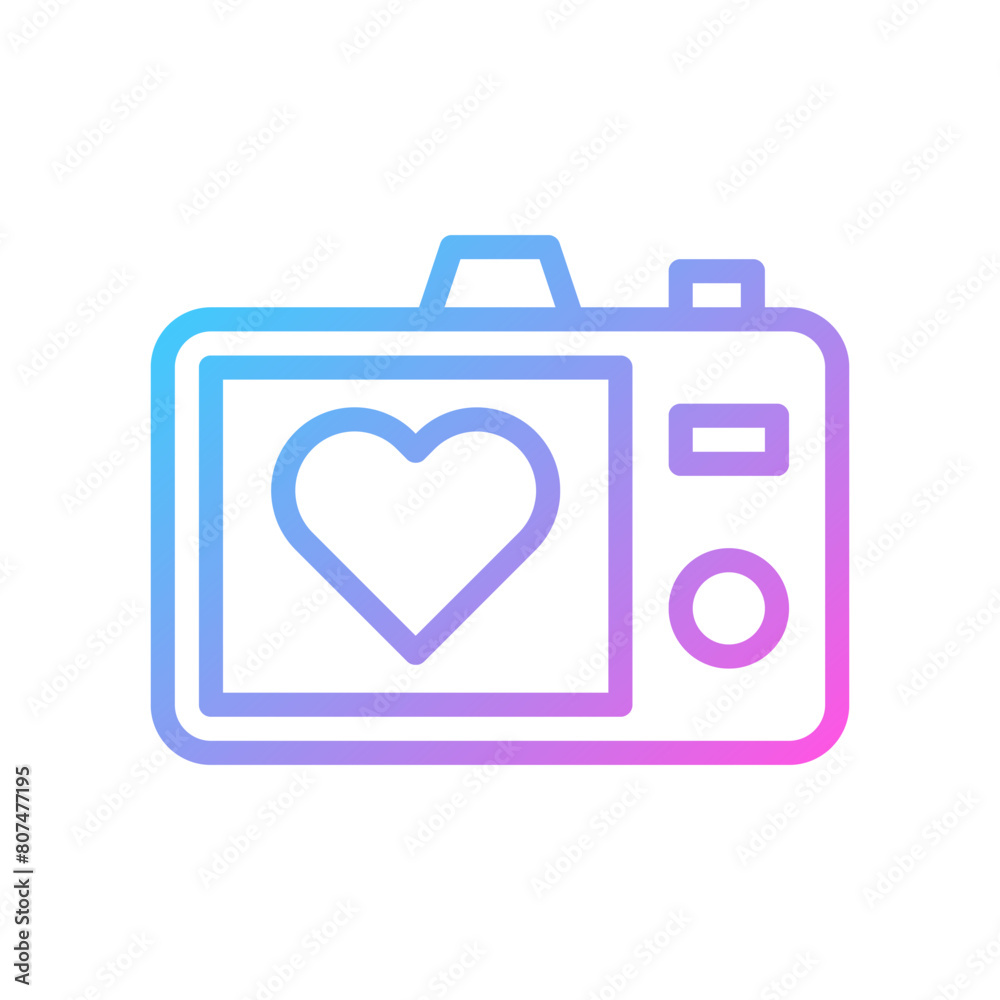 Picture love Icon gradient blue purple valentine illustration Picture love Icon gradient blue purple valentine illustration
