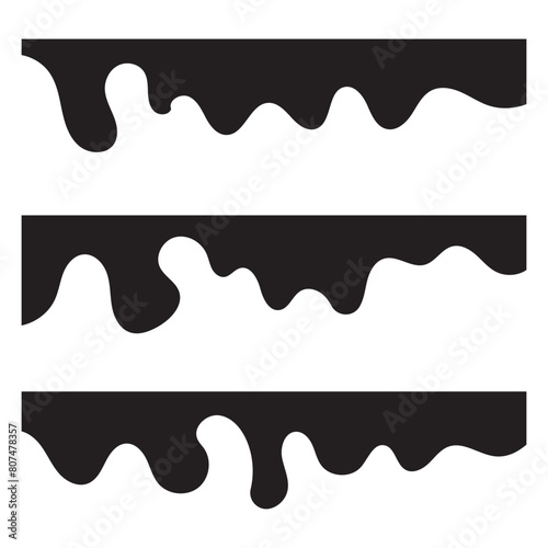 Website border, web page divider shapes. Set of separator footers, modern dividers shapes. Geometric and organic separator headers for graphic design template. 11:11