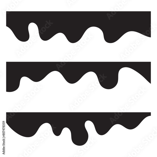 Website border, web page divider shapes. Set of separator footers, modern dividers shapes. Geometric and organic separator headers for graphic design template. 11:11