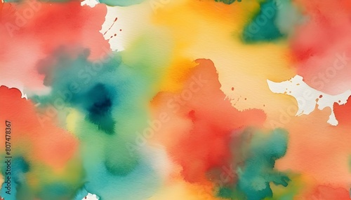 A watercolor wash in bold and vibrant colors for a