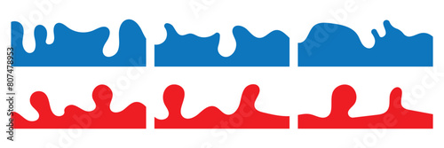 Border shape for website design. Vector banner header and separator. Background section and frame template. Set of Template Dividers Shapes for Website. Set Dividers Shapes for Website. 11:11