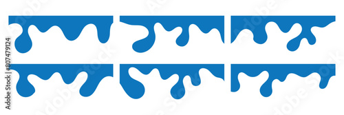 Border shape for website design. Vector banner header and separator. Curvy shapes for web site border. Geometric and organic separator headers for graphic design template. 11:11