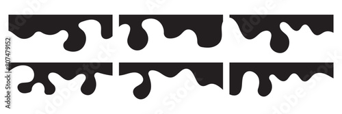 Border shape for website design. Vector banner header and separator. Background section and frame template. Set of Template Dividers Shapes for Website. Set Dividers Shapes for Website. 11:11