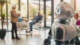 a humanoid robot assisting elderly people in a smart home environment