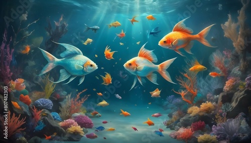 Pisces create a dreamy underwater tableau filled upscaled 6