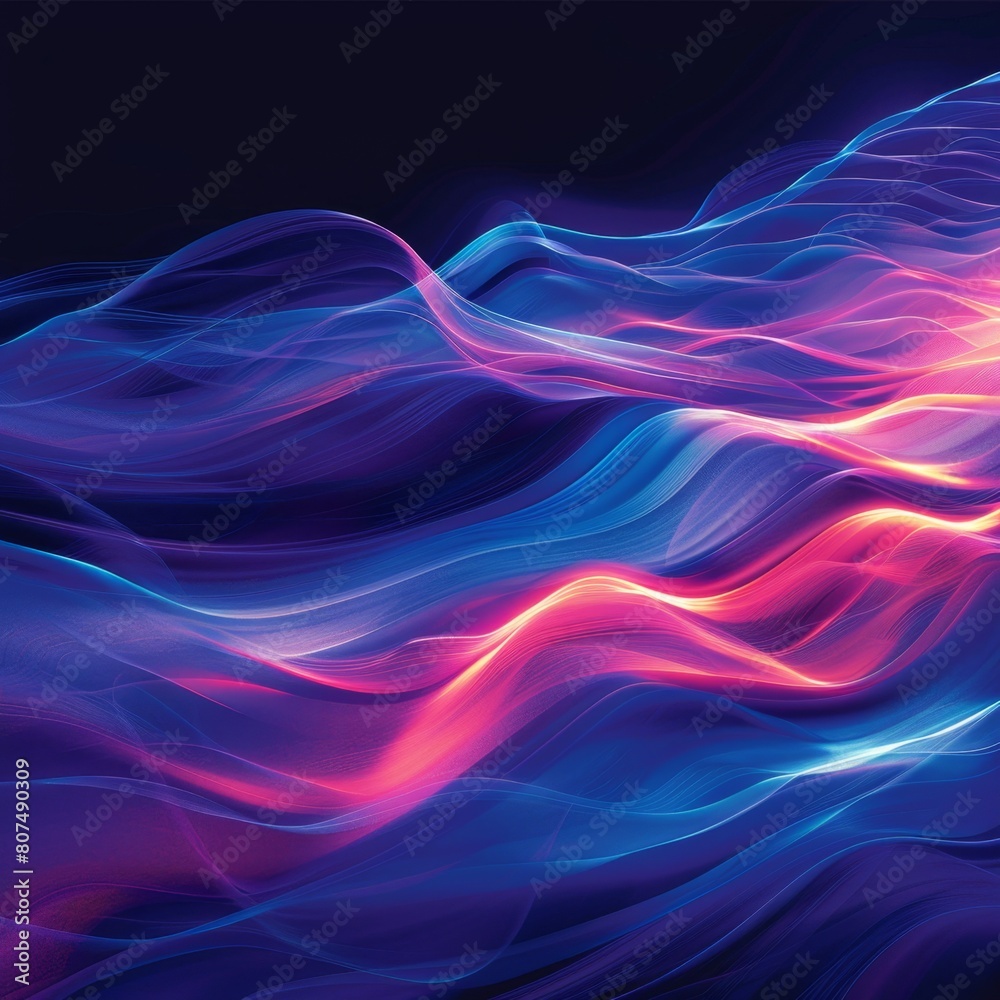 Fractal Waves Background Illustration