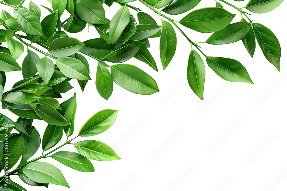 Obraz premium green leaves isolated