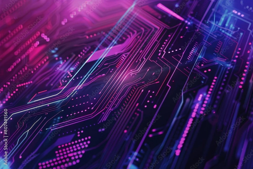 The image is a close-up of a computer circuit board. The colors are bright and the image is very detailed. It looks like a circuit board from the future. The image is a close-up of a computer circuit board. The colors are bright and the image is very detailed. It looks like a circuit board from the future.