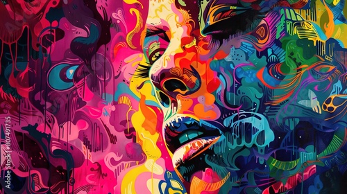 Colourful painting wallpaper © pixelwallpaper