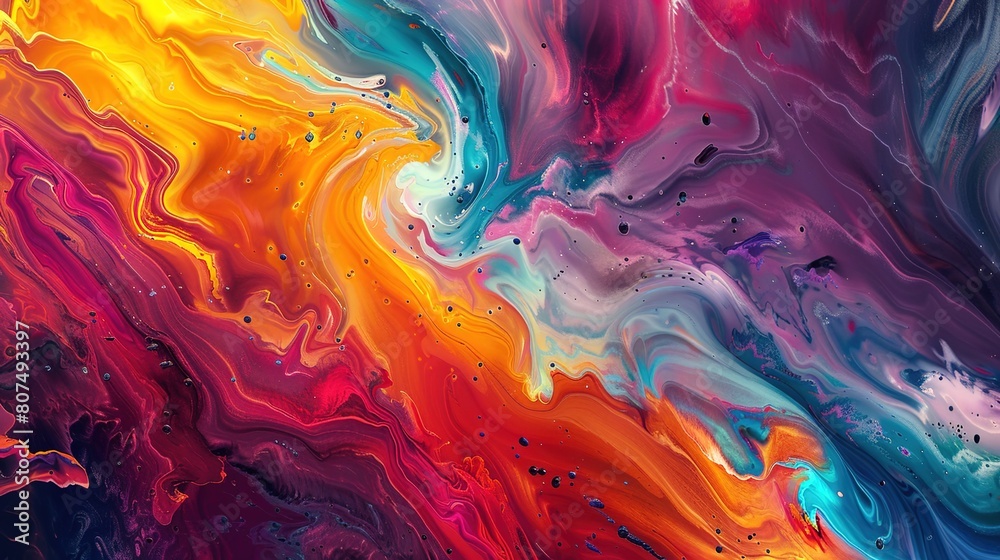 Colourful painting wallpaper 
