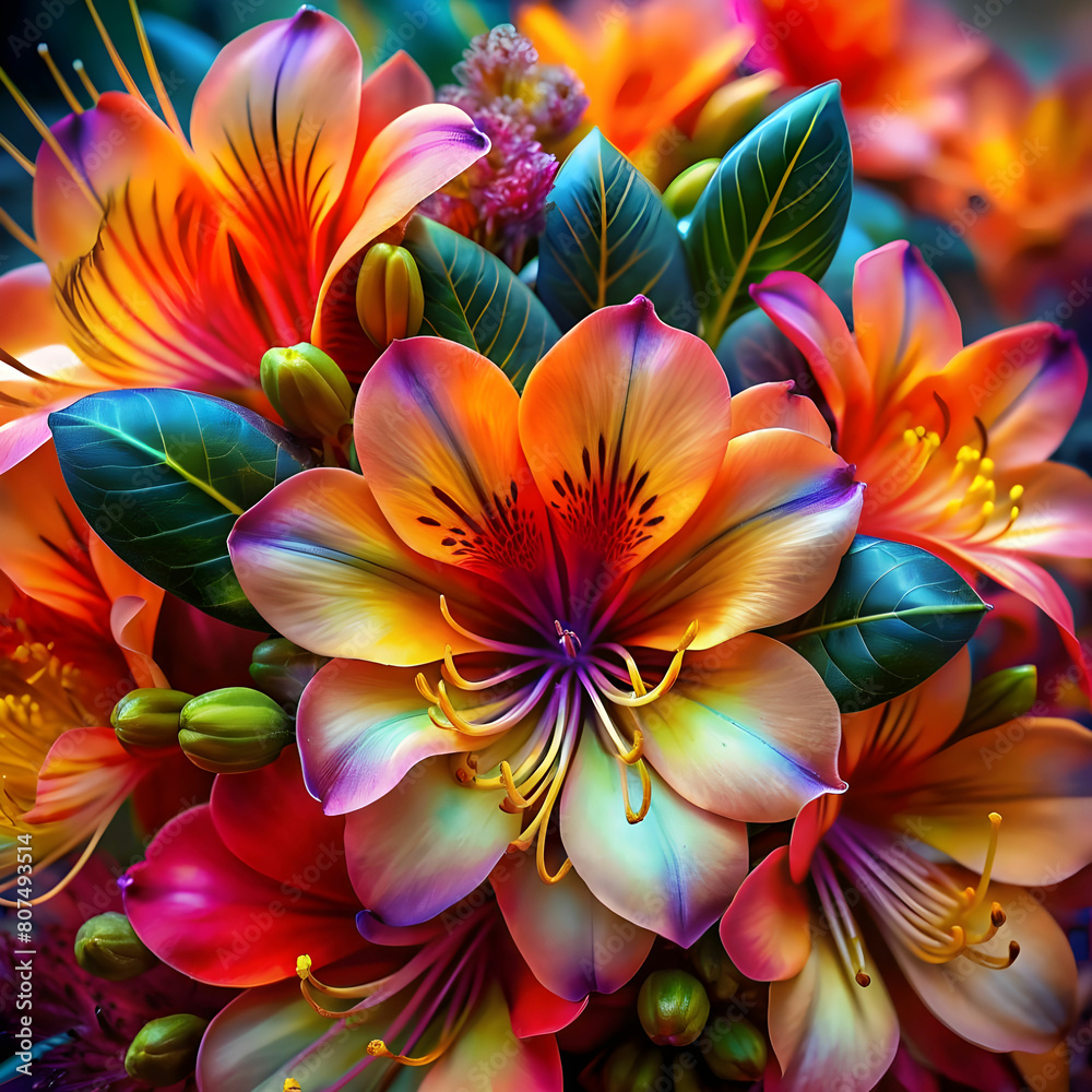 free photo closeup textural bright exotic flowers