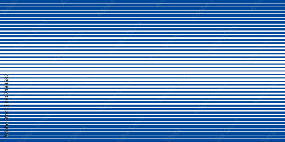  horizontal line blue pattern on white background. from thick to thin on the middle. faded dynamic backdrop. straight gradation stripes. abstract geometric vector illustration.