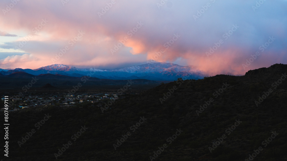 Dark and Dramatic Mountains Landscape Dark and Dramatic Mountains Landscape