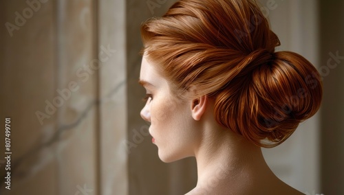 A modern take on the classic French twist, featuring smooth contours and understated elegance.