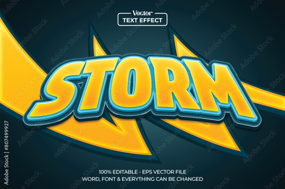 Gaming lightning esport style text effect, Editable text effect