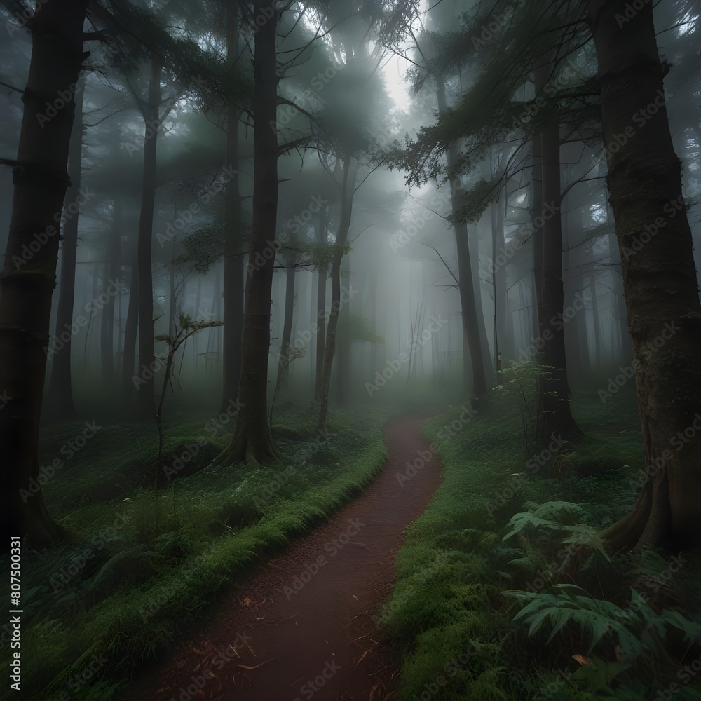 Obraz premium Fog Forest 4