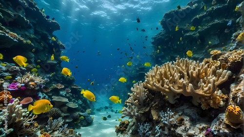 coral reef and fish