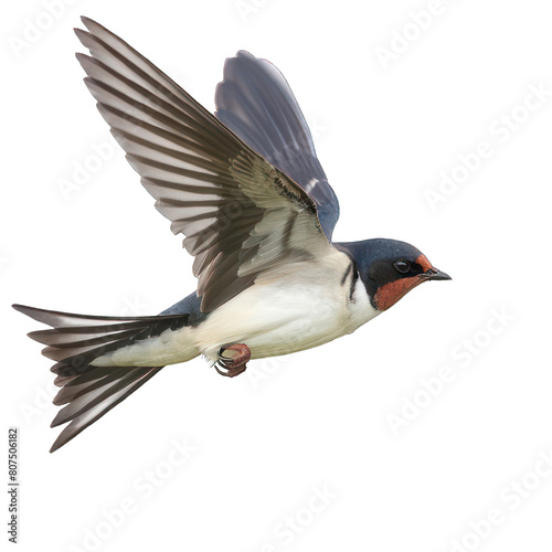 side view of swallow transparent isolated on white png