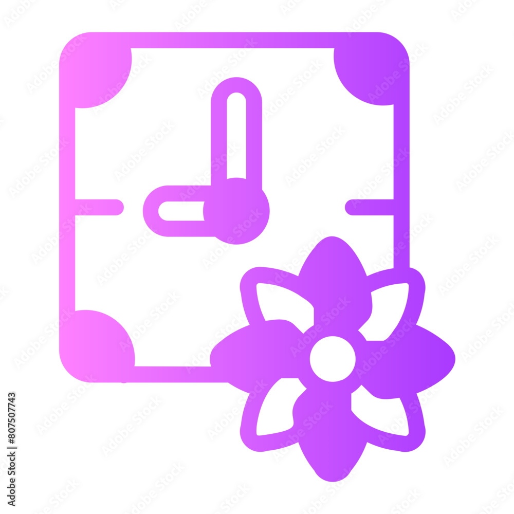 clock gradient icon clock gradient icon