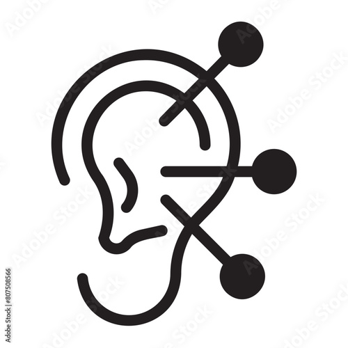 acupuncture glyph icon