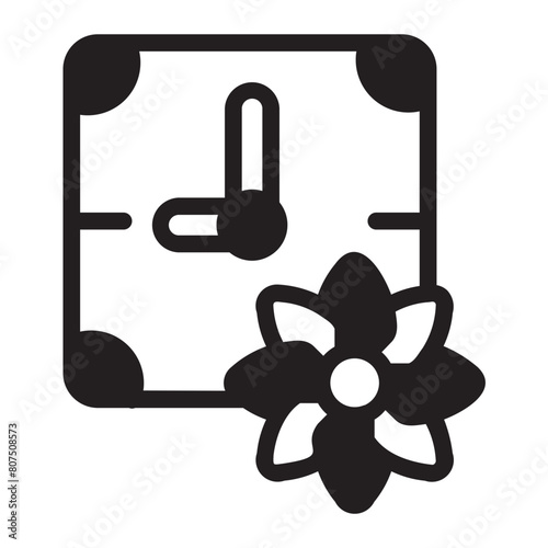 clock glyph icon
