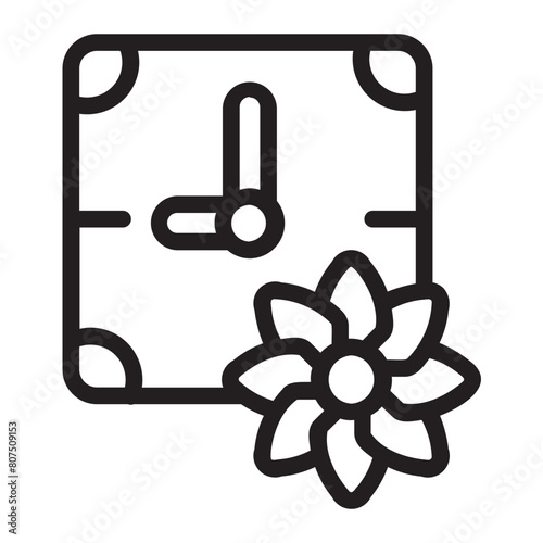 clock line icon