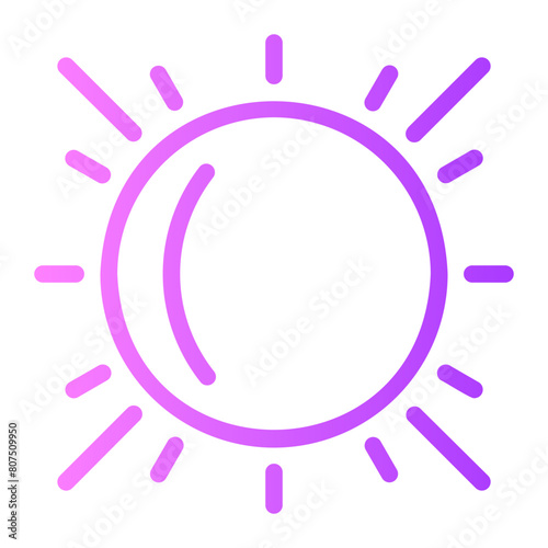 sun gradient icon