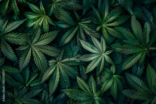 green cannabis background  