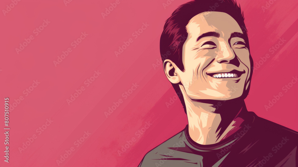 A man is smiling and looking at the camera A man is smiling and looking at the camera