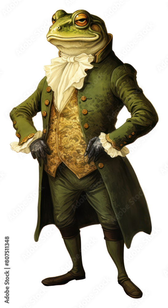 Fototapeta premium PNG A frog amphibian costume animal.