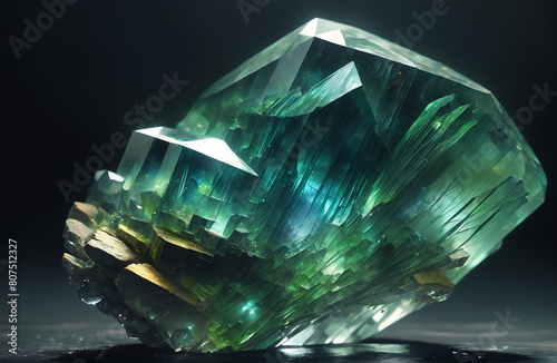 Wallpaper Mural close up of rough colorful gemstone  Torontodigital.ca