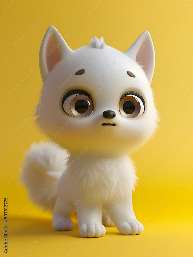 3D Cute Husky Mascot Character 3D Cute Husky Mascot Character