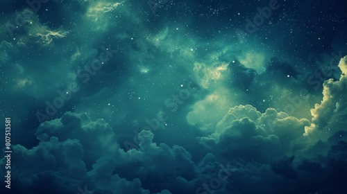 Starry dreams above the serene clouds © abangaboy