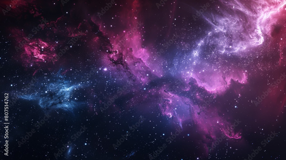 Obraz premium Cosmic dance in a swirl of colors