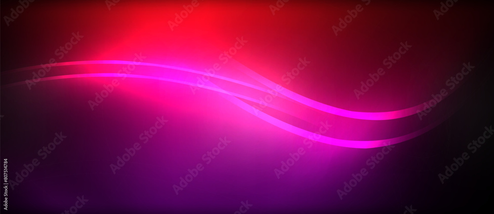 A vibrant waterthemed design featuring a mesmerizing pattern of purple, violet, pink, magenta, and electric blue waves on a black background. The colors create an eyecatching neon effect A vibrant waterthemed design featuring a mesmerizing pattern of purple, violet, pink, magenta, and electric blue waves on a black background. The colors create an eyecatching neon effect
