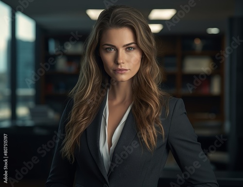 Wallpaper Mural Confident professional woman in business attire Torontodigital.ca