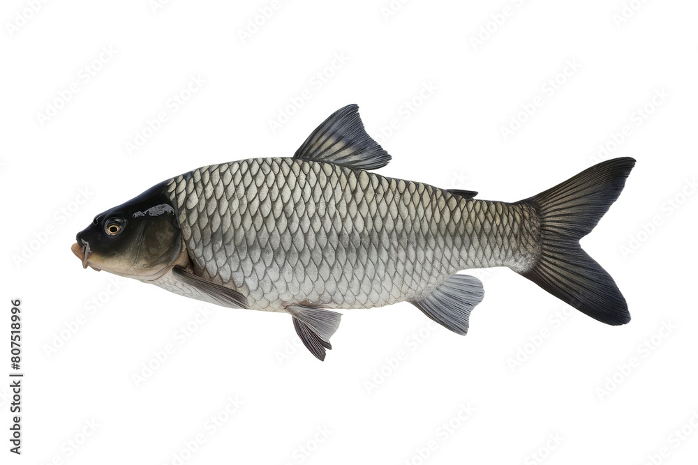 Obraz premium isolated fresh fish, GENERATIVE AI