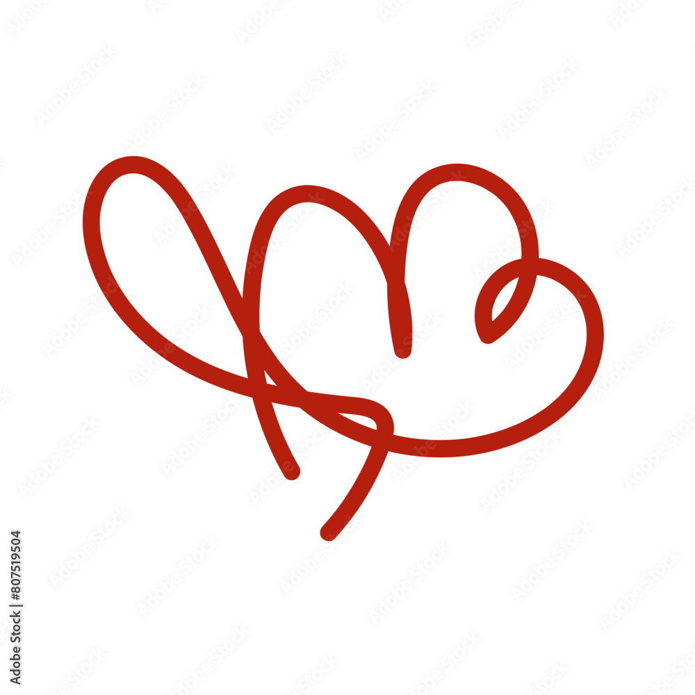 Tangled squiggly abstract line vector 