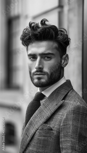 Elevate your look with a meticulously groomed gentleman's haircut, showcasing timeless elegance and refinement.
