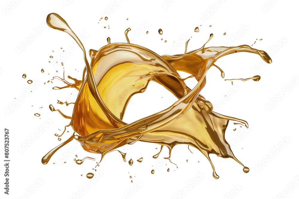 Fototapeta premium isolated oil splash , GENERATIVE AI