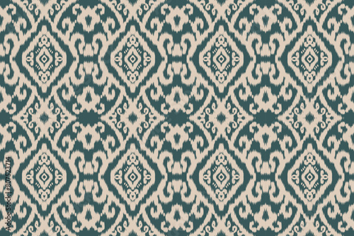 Seamless ethnic design, ikat art. beautiful hand drawn Design for textile and printingEthnic pattern.beautiful pattern. folk embroidery,bohemian style,aztec geometric art	