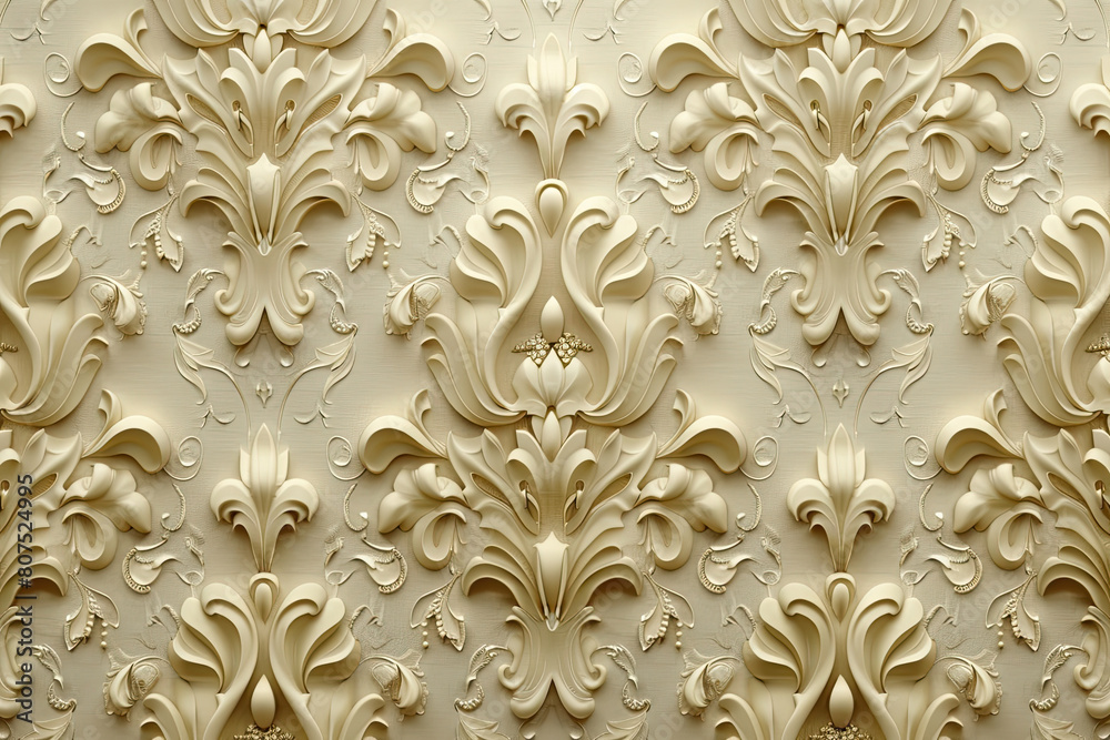 3d wallpaper stretch ceiling decoration model, beige color pattern of ...