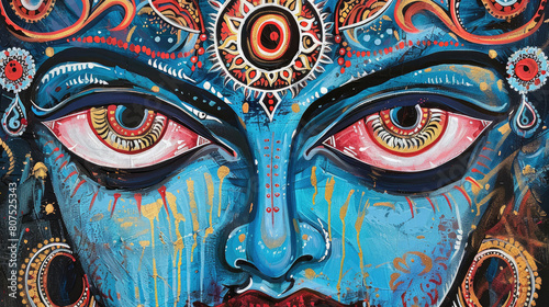 Goddess Kali creative concept abstract art photo
