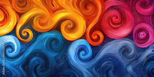 Abstract colorful background. Created with Ai