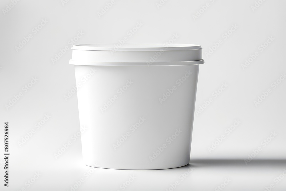 Blank Ice Cream White Container mockup Isolated on a white background
Blank Ice Cream White Container mockup Isolated on a white background